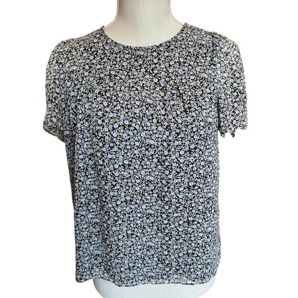 J. Crew Floral Top.  Size 0.  Ditzy Floral. - Picture 1 of 5
